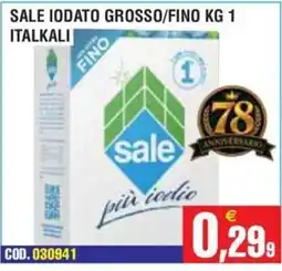 Immenso Cash Sale iodato Italkali offerta
