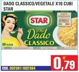 Immenso Cash Il Mio Dado Classico Star offerta