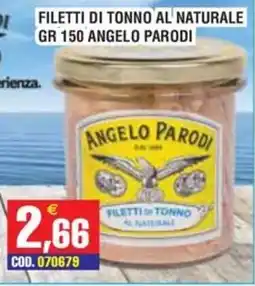Immenso Cash Filetti di tonno al naturale Angelo Parodi offerta
