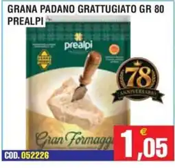 Immenso Cash Grana Padano grattugiato Prealpi offerta