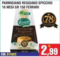 Immenso Cash Parmigiano Reggiano spicchio Ferrari offerta