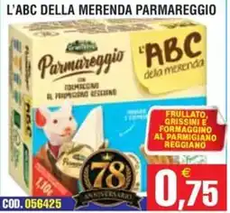 Immenso Cash L'ABC della merenda Parmareggio offerta