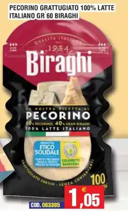 Immenso Cash Pecorino grattugiato Biraghi offerta