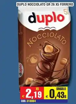 Immenso Cash Duplo nocciolato offerta