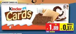 Immenso Cash Kinder Cards offerta