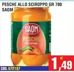 Immenso Cash Pesche allo sciroppo Saom offerta