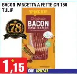 Immenso Cash Bacon pancetta a fette Tulip offerta