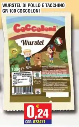 Immenso Cash Wurstel di pollo e tacchino Coccoloni offerta