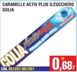 Immenso Cash Caramelle Activ Plus s/zucchero Golia offerta
