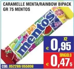 Immenso Cash Mentos caramelle menta/rainbow bipack offerta