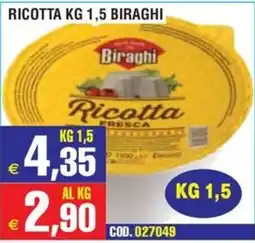 Immenso Cash Ricotta Biraghi offerta