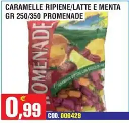 Immenso Cash Caramelle ripiene latte e menta promenade offerta