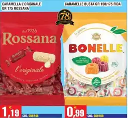 Immenso Cash Caramella Rossana l'originale offerta