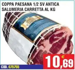 Immenso Cash Coppa Paesana 1/2 SV Antica offerta