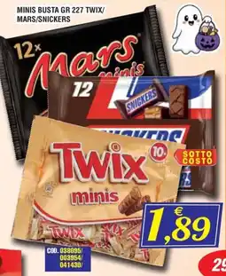 Immenso Cash Minis Busta Twix/Mars/Snickers offerta