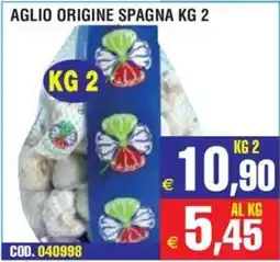 Immenso Cash Aglio origine Spagna offerta