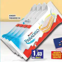 Immenso Cash Kinder Paradiso offerta