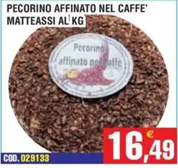 Immenso Cash Pecorino affinato nel caffè Matteassi offerta