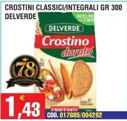 Immenso Cash Crostino dorato Delverde offerta