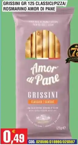 Immenso Cash Grissini Amor di Pane offerta