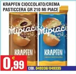Immenso Cash Krapfen cioccolato/crema pasticcera offerta