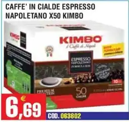 Immenso Cash Caffè in cialde espresso napoletano Kimbo offerta