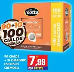 Immenso Cash Caffè Motta Espresso Cremoso offerta