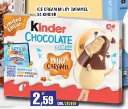 Immenso Cash Kinder Chocolate Ice Cream Milky Caramel offerta