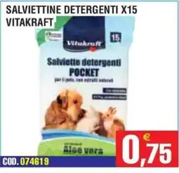 Immenso Cash Salviettine detergenti Vitakraft offerta