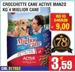 Immenso Cash Crocchette cane active manzo Miglior cane offerta