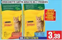 Immenso Cash Crocchette gatto adulto Friskies offerta