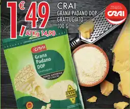 Crai Crai Grana Padano DOP Grattugiato offerta