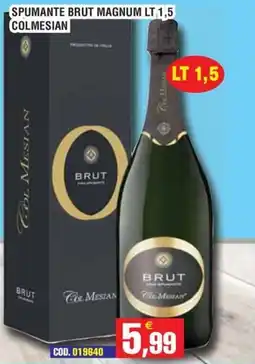 Immenso Cash Spumante brut magnum colmesian offerta