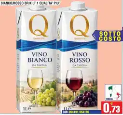Immenso Cash Q Vino Bianco Da Tavola offerta