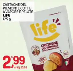 Crai Castagne del Piemonte cotte a vapore e pelate Life offerta