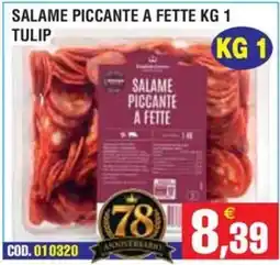Immenso Cash Salame piccante a fette Tulip offerta