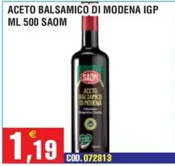 Immenso Cash Aceto balsamico di Modena IGP SAOM offerta