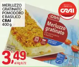 Crai Merluzzo gratinato CRAI offerta
