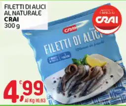 Crai Filetti di alici al naturale Crai offerta