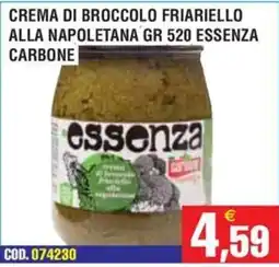 Immenso Cash Crema di broccoli friariello alla napoletana Essenza offerta