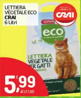 Lettiera vegetale eco Crai
