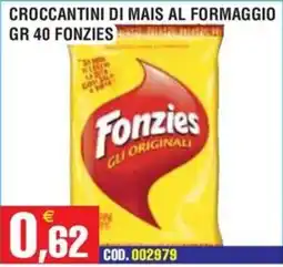 Immenso Cash Croccantini di mais al formaggio Fonzie offerta