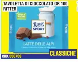 Immenso Cash Ritter Sport Latte delle Alpi offerta