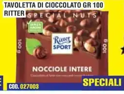 Immenso Cash Ritter Sport Nocciole Intere offerta