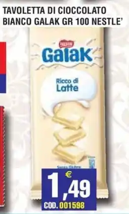 Immenso Cash Tavoletta di cioccolato bianco Galak offerta