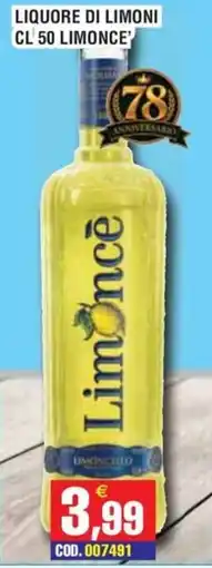 Immenso Cash Liquore di limoni Limoncè offerta