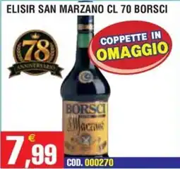 Immenso Cash Elisir San Marzano Borsci offerta