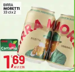 Crai Birra Moretti offerta