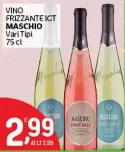 Crai Vino frizzante IGT Maschio offerta