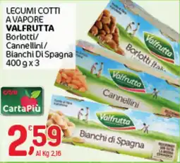 Crai Legumi cotti a vapore Valfrutta offerta